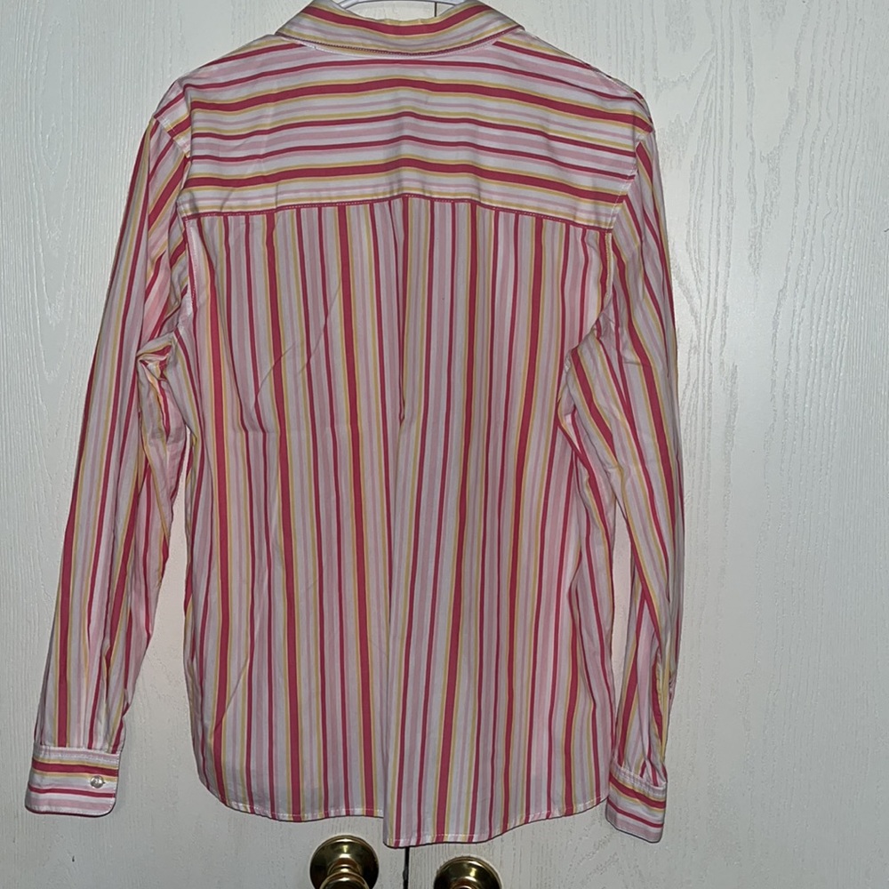 Orvis Striped Button Front Shirt - Picture 3 of 7